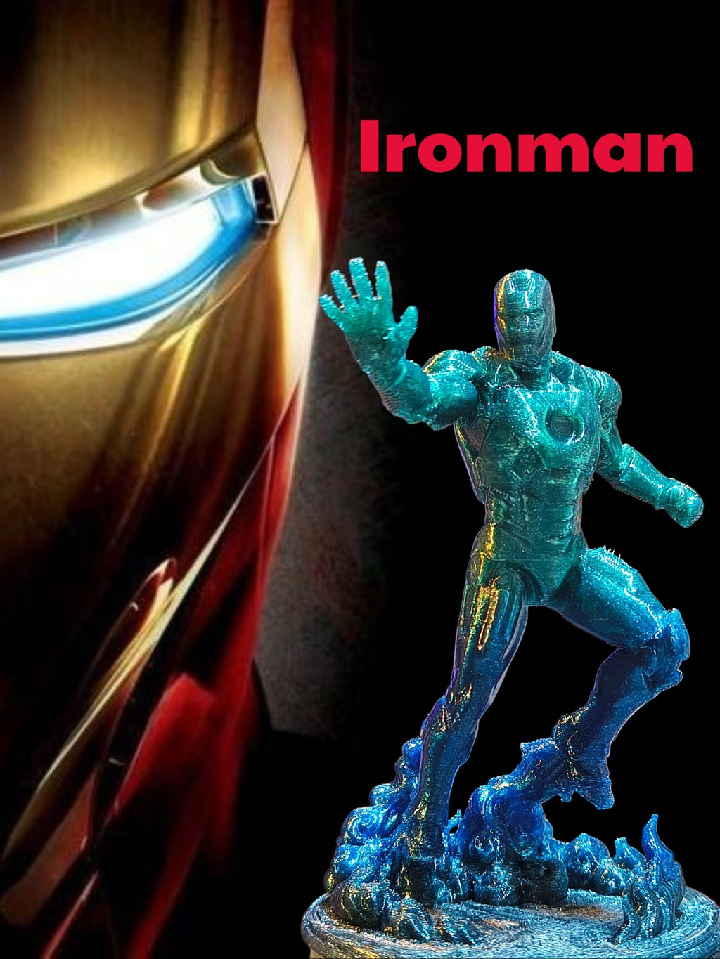 3D Printed Iron Man Multicolor