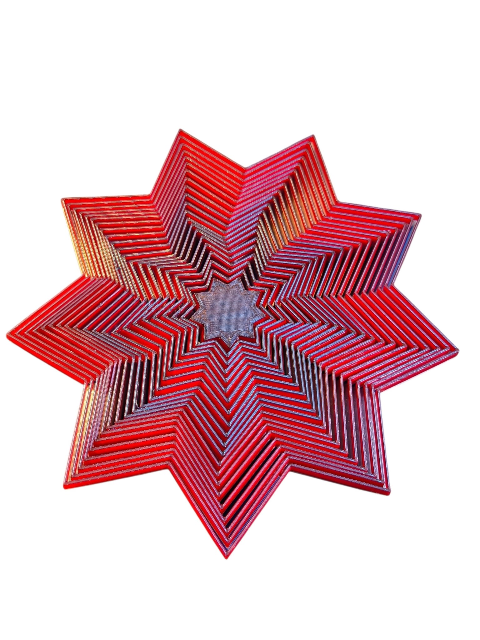 3D Printed Multicolor Fidget Star