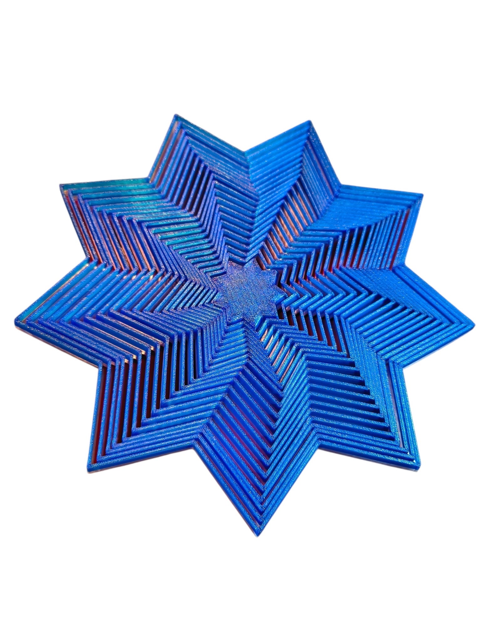 3D Printed Multicolor Fidget Star