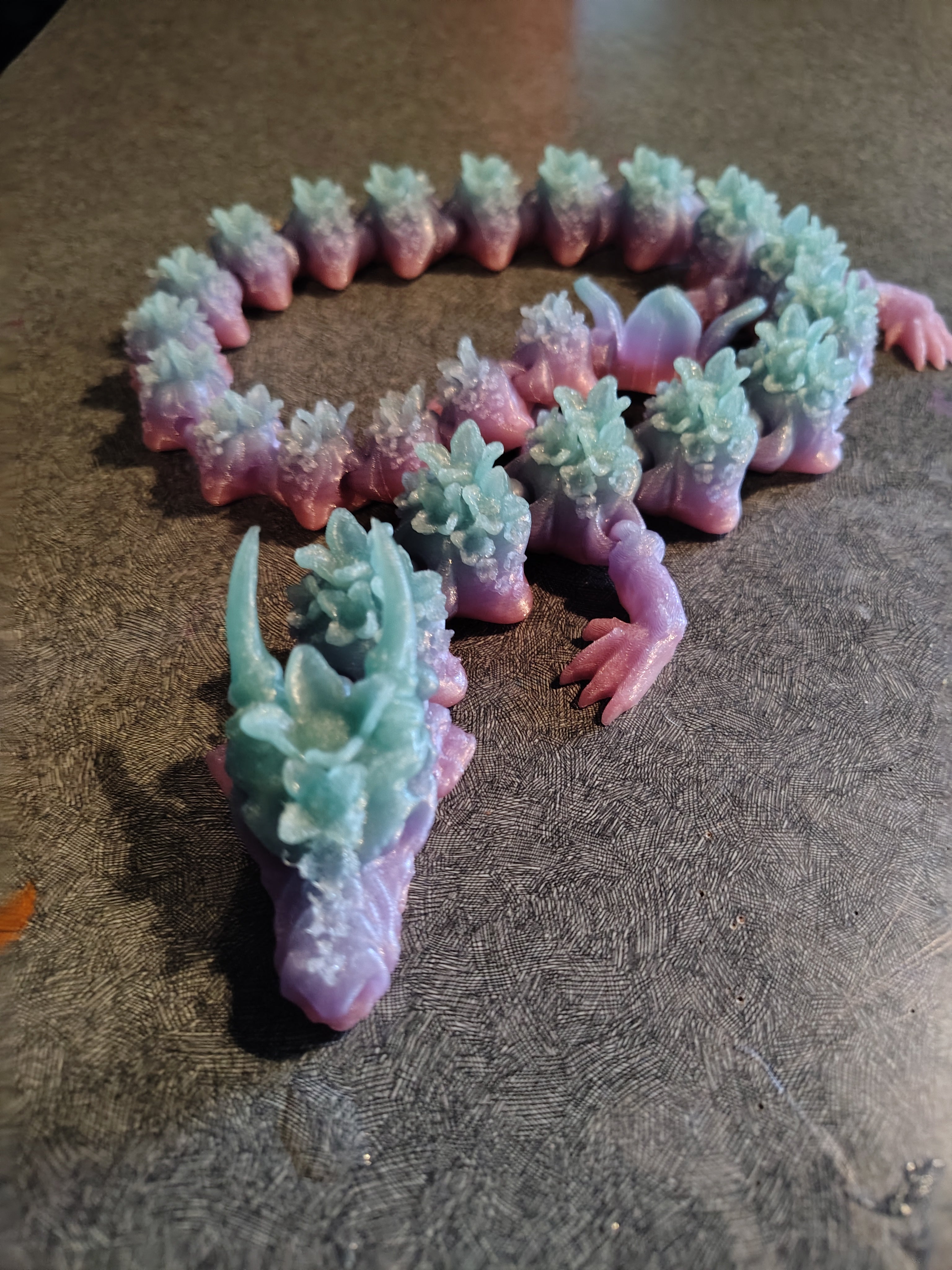3D Printed Flexi Rainbow Dragon
