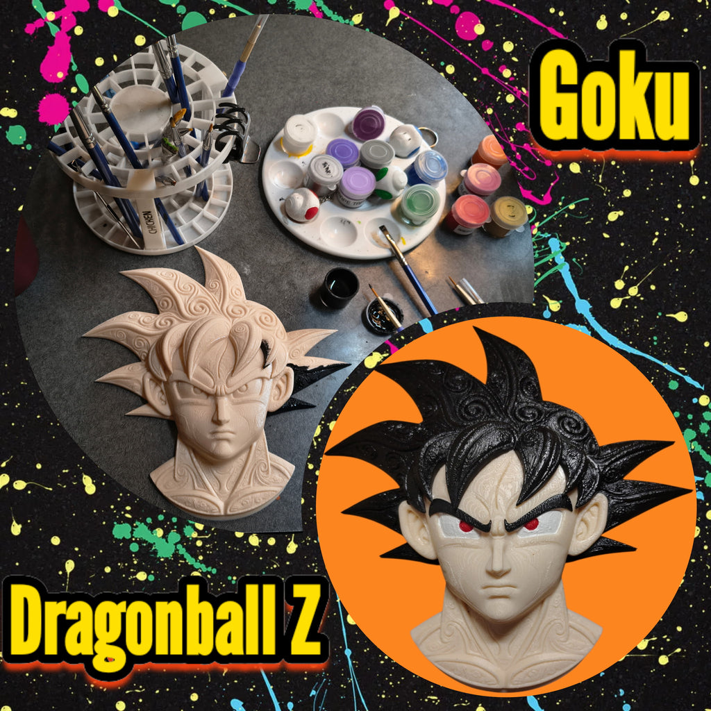 3D Printed Goku Wall Hang