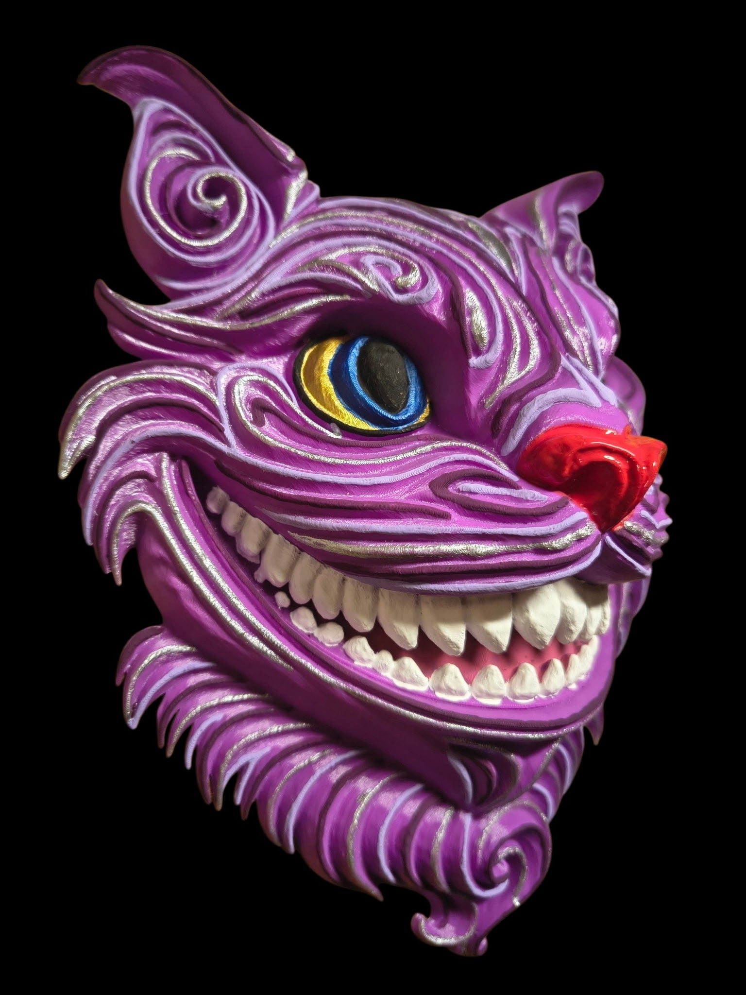 3D Printed Cheshire Cat Wall Hang