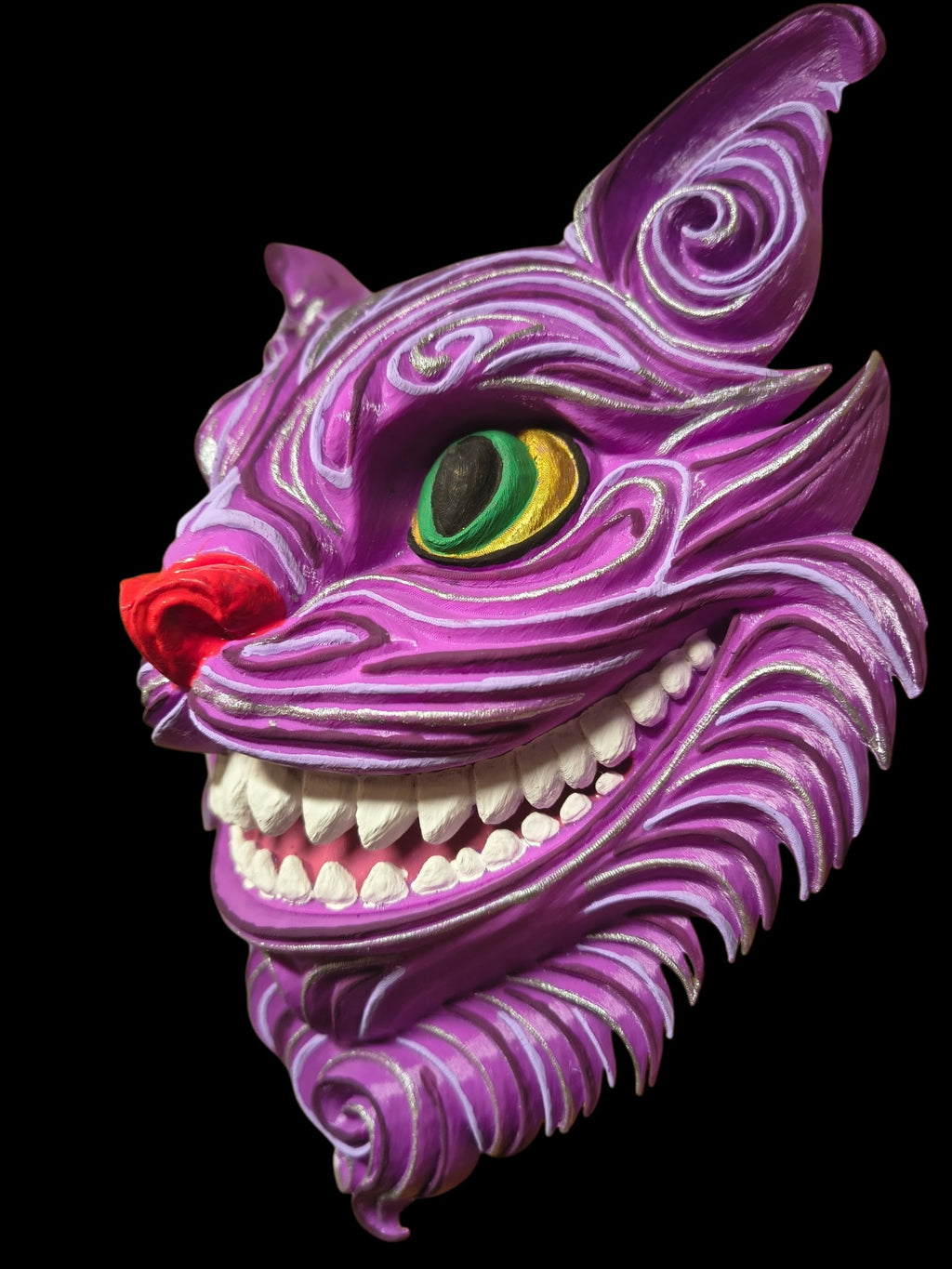 3D Printed Cheshire Cat Wall Hang