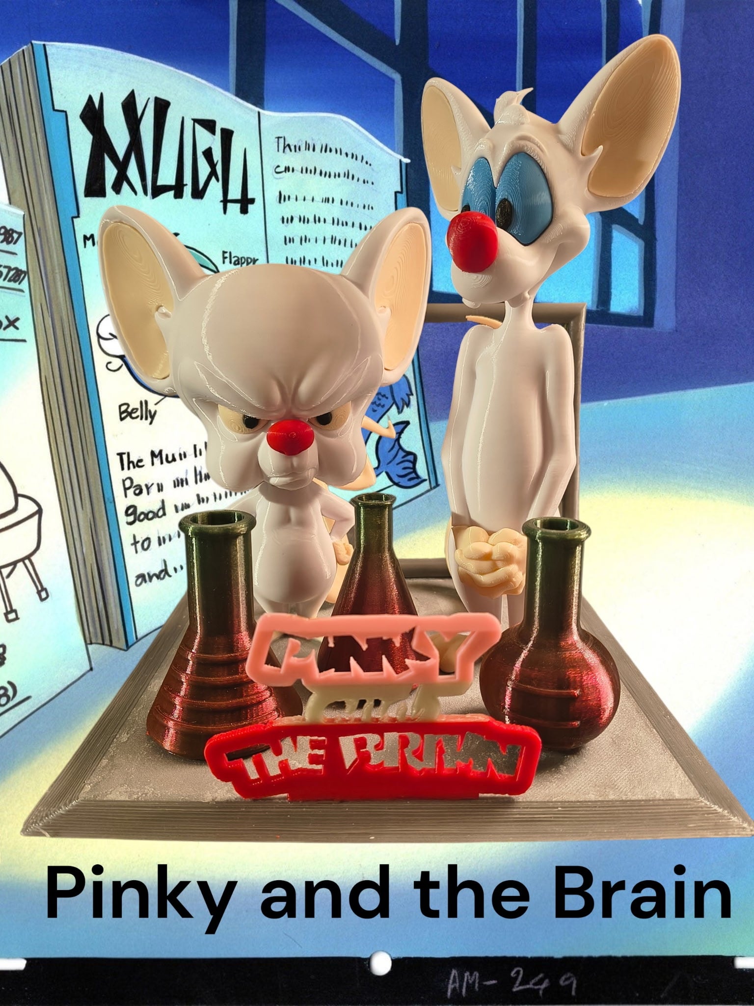 3D Printed Pinky & The Brain