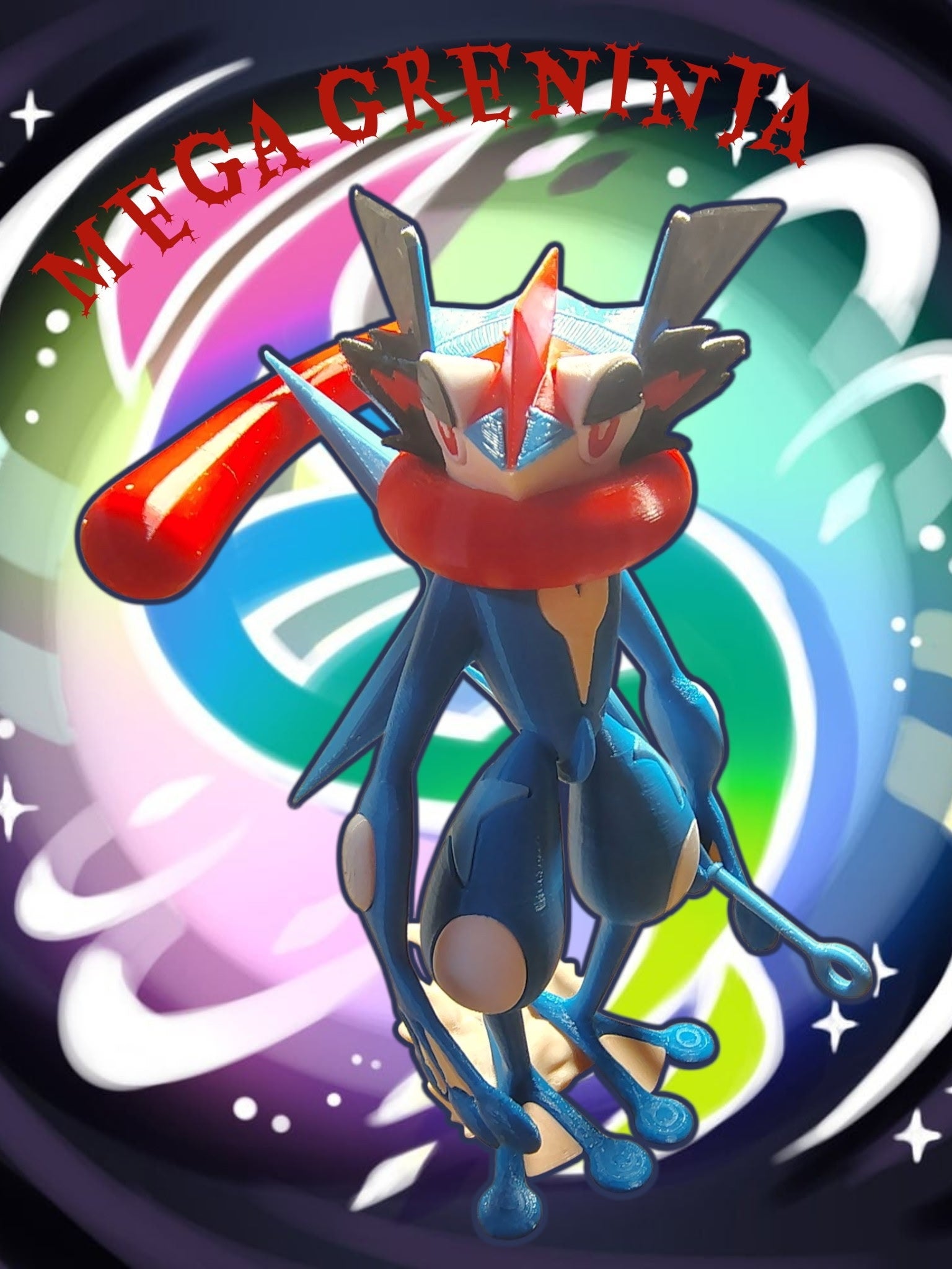3D Printed Ash Greninja Pokemon