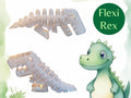 3D Printed Flexi Rex Dinosuar