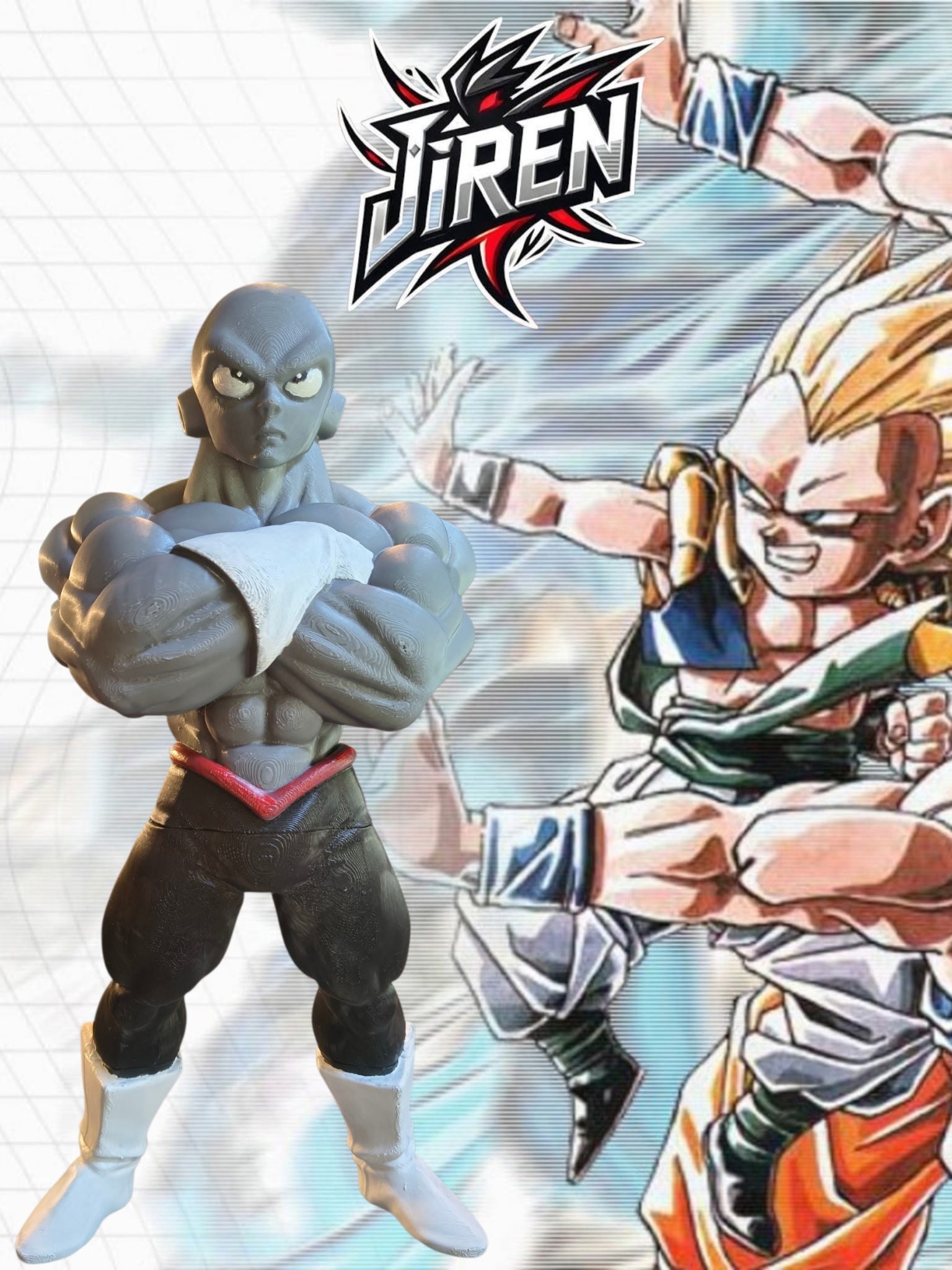 12 Inch 3D Printed Dragon Ball Z Jiren