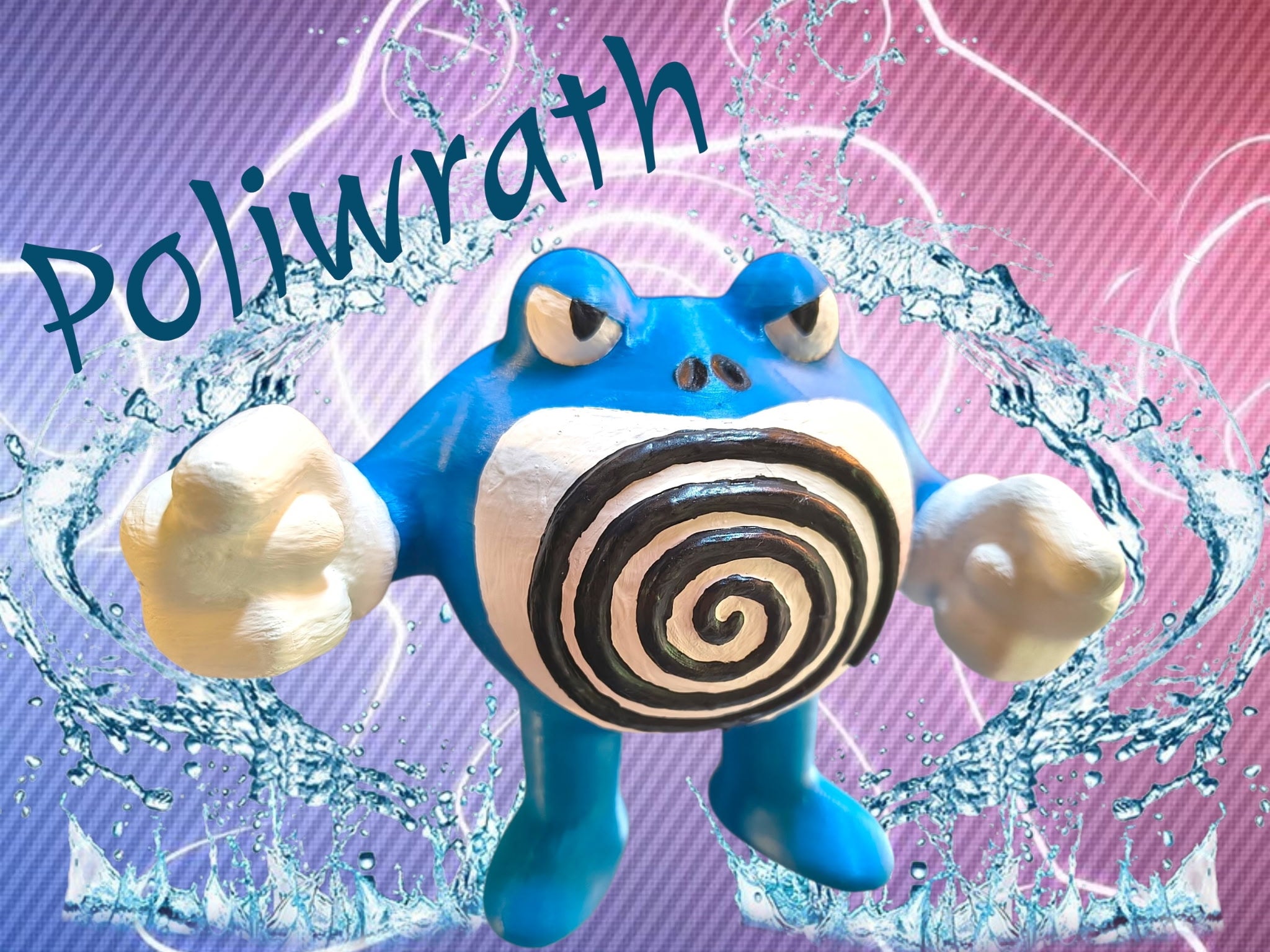 3D Printed Poliwrath Pokemon