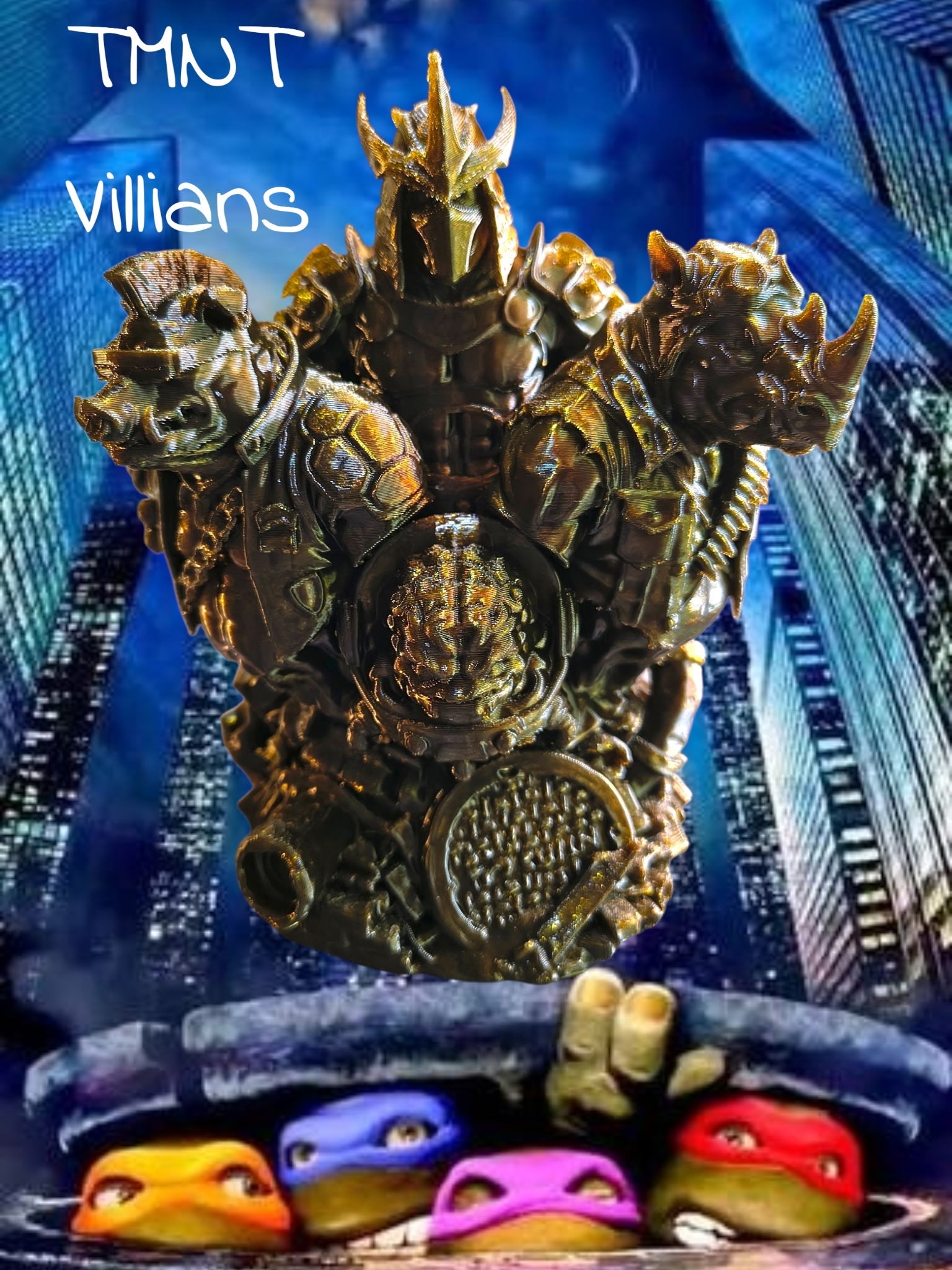 3D Printed TMNT Villan's